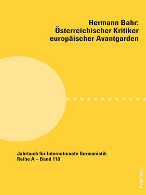 cover image of Hermann Bahr – Oesterreichischer Kritiker europaeischer Avantgarden